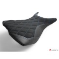 LUIMOTO DIAMOND Rider Seat Covers for the YAMAHA YZF-R3 (15-24), YZF-R25 (14-20), and MT-03 (20-23)